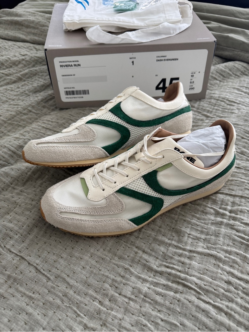 Pane Riviera Run Dash Evergreen Sneakers US Men’s 10 NWT